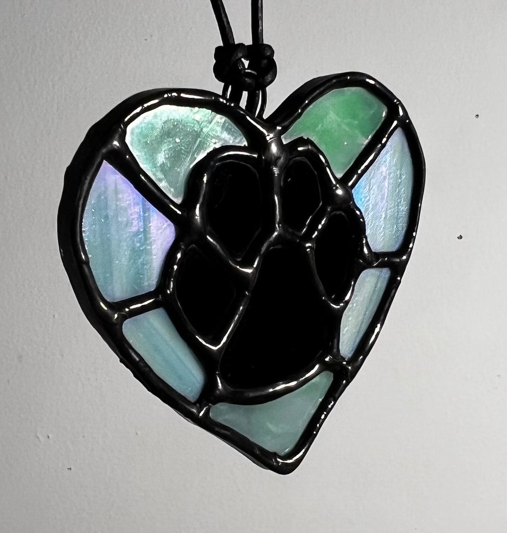 Iridescent Paw Print