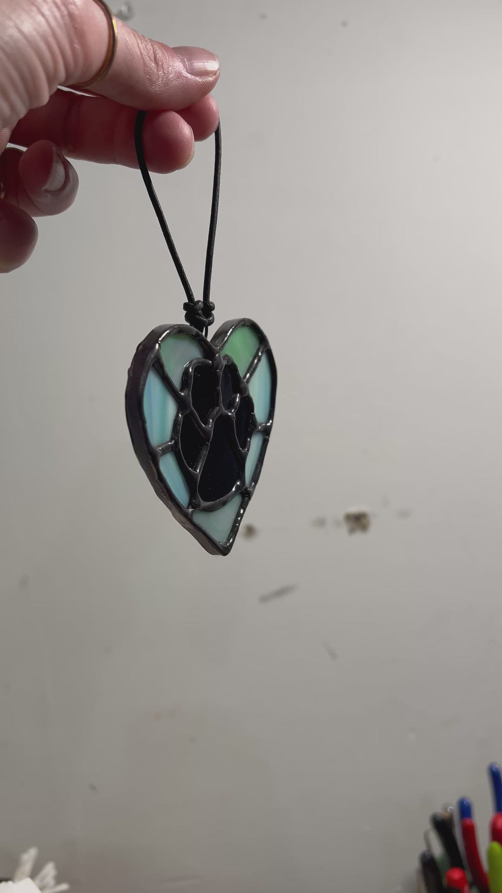 Iridescent Paw Print
